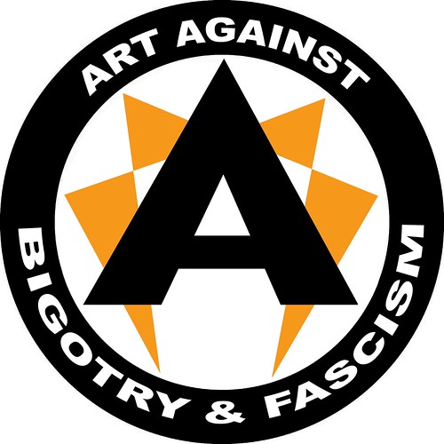 Art Against Bigotry and Fascism - orange